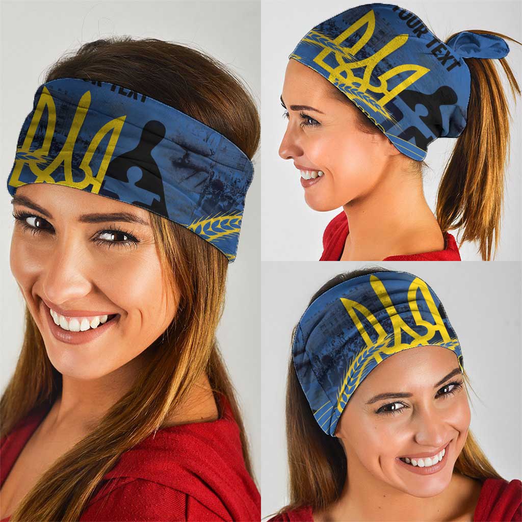 Personalized Holodomor Memorial Day Neck Gaiter Ukrainian Trident And Wheat Remembrance - Wonder Print Shop