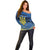Personalized Holodomor Memorial Day Off Shoulder Sweater Ukrainian Trident And Wheat Remembrance - Wonder Print Shop