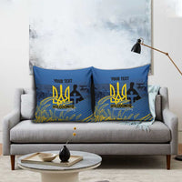 Personalized Holodomor Memorial Day Pillow Cover Ukrainian Trident And Wheat Remembrance - Wonder Print Shop