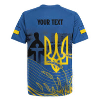 Personalized Holodomor Memorial Day Rugby Jersey Ukrainian Trident And Wheat Remembrance - Wonder Print Shop