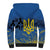 Personalized Holodomor Memorial Day Sherpa Hoodie Ukrainian Trident And Wheat Remembrance - Wonder Print Shop