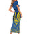 Personalized Holodomor Memorial Day Short Sleeve Bodycon Dress Ukrainian Trident And Wheat Remembrance - Wonder Print Shop