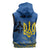 Personalized Holodomor Memorial Day Sleeveless Hoodie Ukrainian Trident And Wheat Remembrance - Wonder Print Shop
