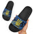 Personalized Holodomor Memorial Day Slide Sandals Ukrainian Trident And Wheat Remembrance - Wonder Print Shop