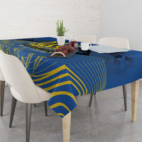 Personalized Holodomor Memorial Day Tablecloth Ukrainian Trident And Wheat Remembrance - Wonder Print Shop