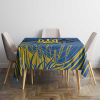 Personalized Holodomor Memorial Day Tablecloth Ukrainian Trident And Wheat Remembrance - Wonder Print Shop
