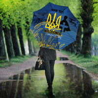 Personalized Holodomor Memorial Day Umbrella Ukrainian Trident And Wheat Remembrance - Wonder Print Shop