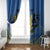 Personalized Holodomor Memorial Day Window Curtain Ukrainian Trident And Wheat Remembrance - Wonder Print Shop