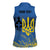 Personalized Holodomor Memorial Day Women Sleeveless Polo Shirt Ukrainian Trident And Wheat Remembrance - Wonder Print Shop