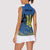 Personalized Holodomor Memorial Day Women Sleeveless Polo Shirt Ukrainian Trident And Wheat Remembrance - Wonder Print Shop