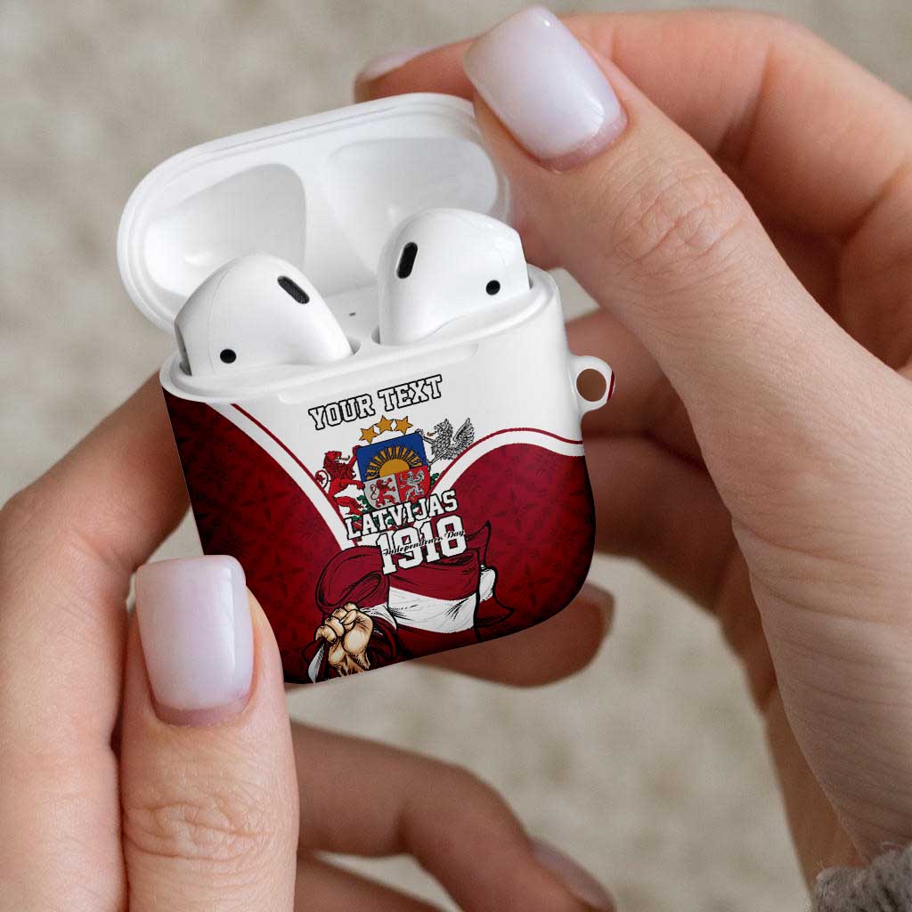 Personalized Latvia Independence Day AirPods Case 18th November 1918 - Wonder Print Shop