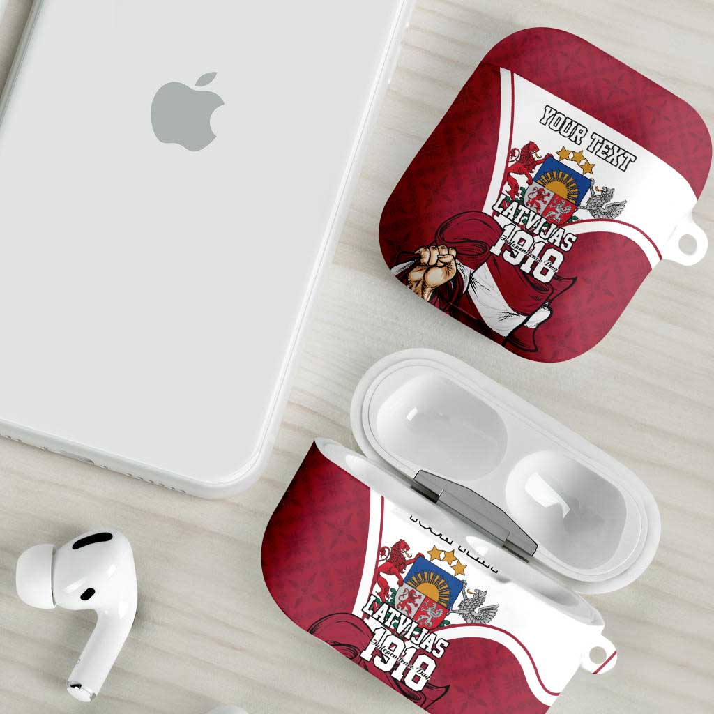Personalized Latvia Independence Day AirPods Case 18th November 1918 - Wonder Print Shop
