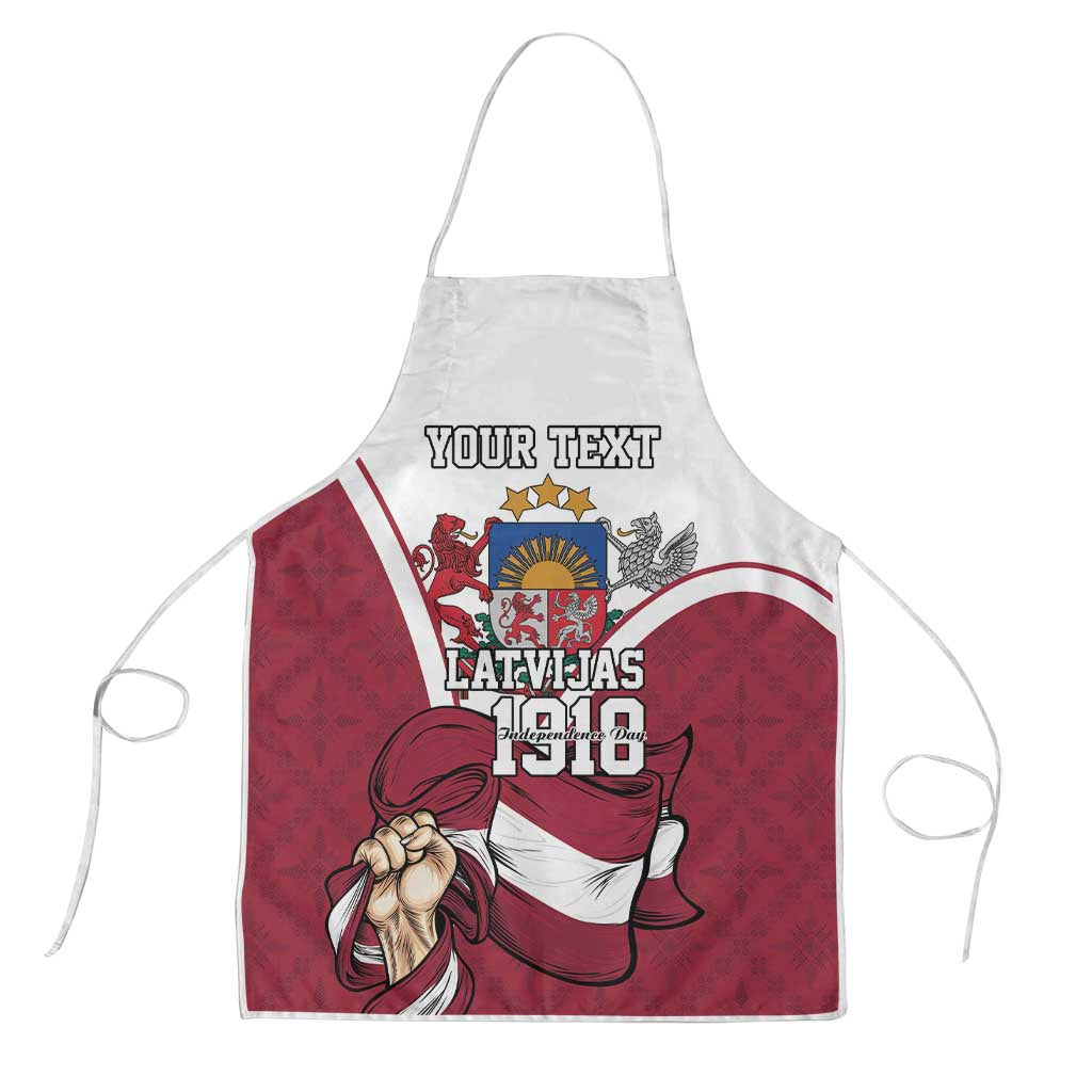 Personalized Latvia Independence Day Apron 18th November 1918 - Wonder Print Shop