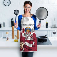 Personalized Latvia Independence Day Apron 18th November 1918 - Wonder Print Shop