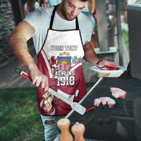 Personalized Latvia Independence Day Apron 18th November 1918 - Wonder Print Shop