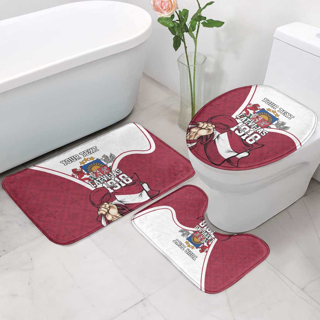 Personalized Latvia Independence Day Bathroom Set 18th November 1918 - Wonder Print Shop