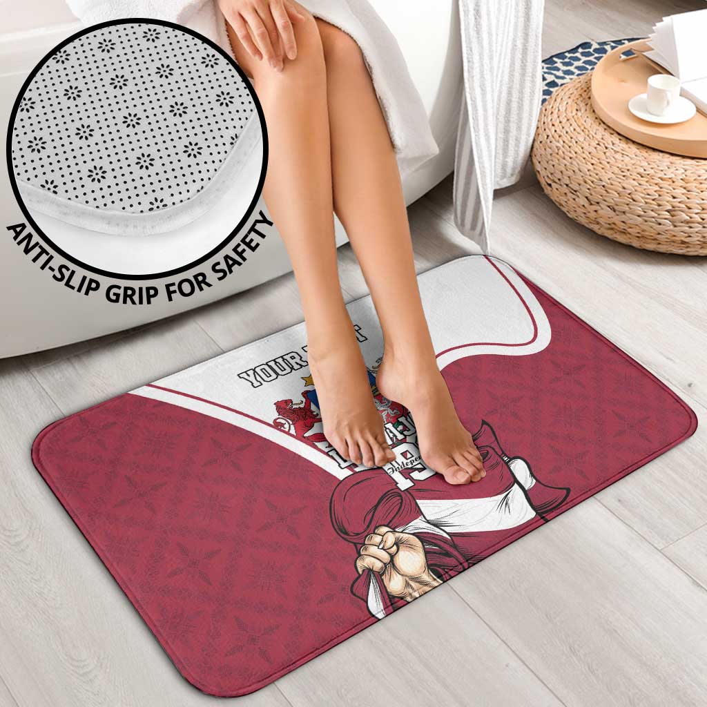 Personalized Latvia Independence Day Bathroom Set 18th November 1918 - Wonder Print Shop