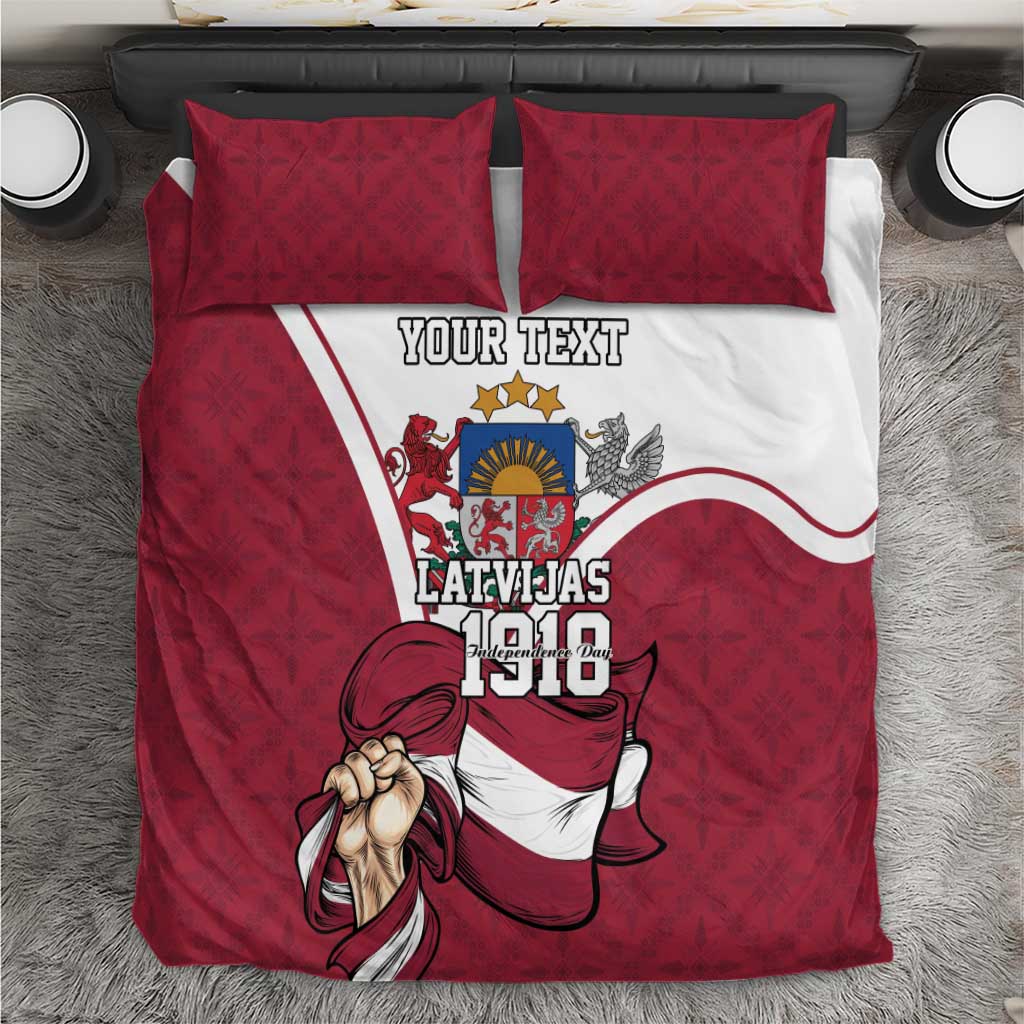 Personalized Latvia Independence Day Bedding Set 18th November 1918 - Wonder Print Shop