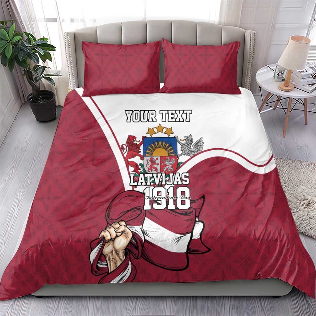 Personalized Latvia Independence Day Bedding Set 18th November 1918 - Wonder Print Shop