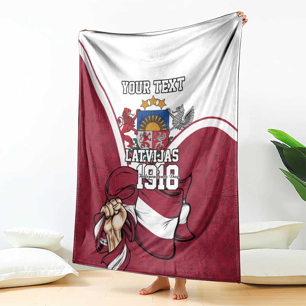 Personalized Latvia Independence Day Blanket 18th November 1918 - Wonder Print Shop