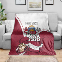 Personalized Latvia Independence Day Blanket 18th November 1918 - Wonder Print Shop