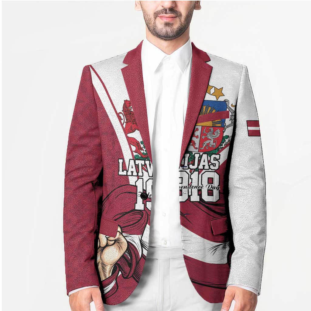 Personalized Latvia Independence Day Blazer 18th November 1918 - Wonder Print Shop