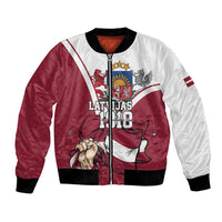 Personalized Latvia Independence Day Bomber Jacket 18th November 1918 - Wonder Print Shop