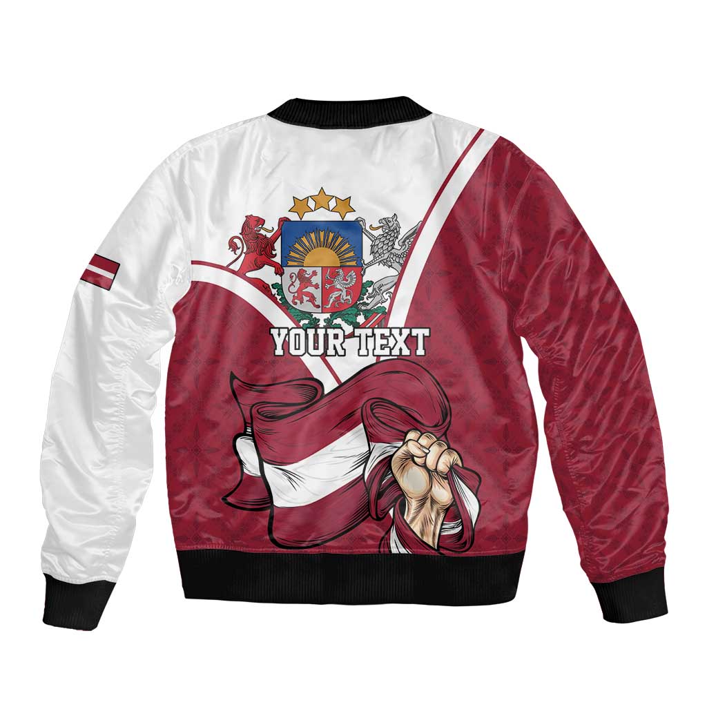 Personalized Latvia Independence Day Bomber Jacket 18th November 1918 - Wonder Print Shop
