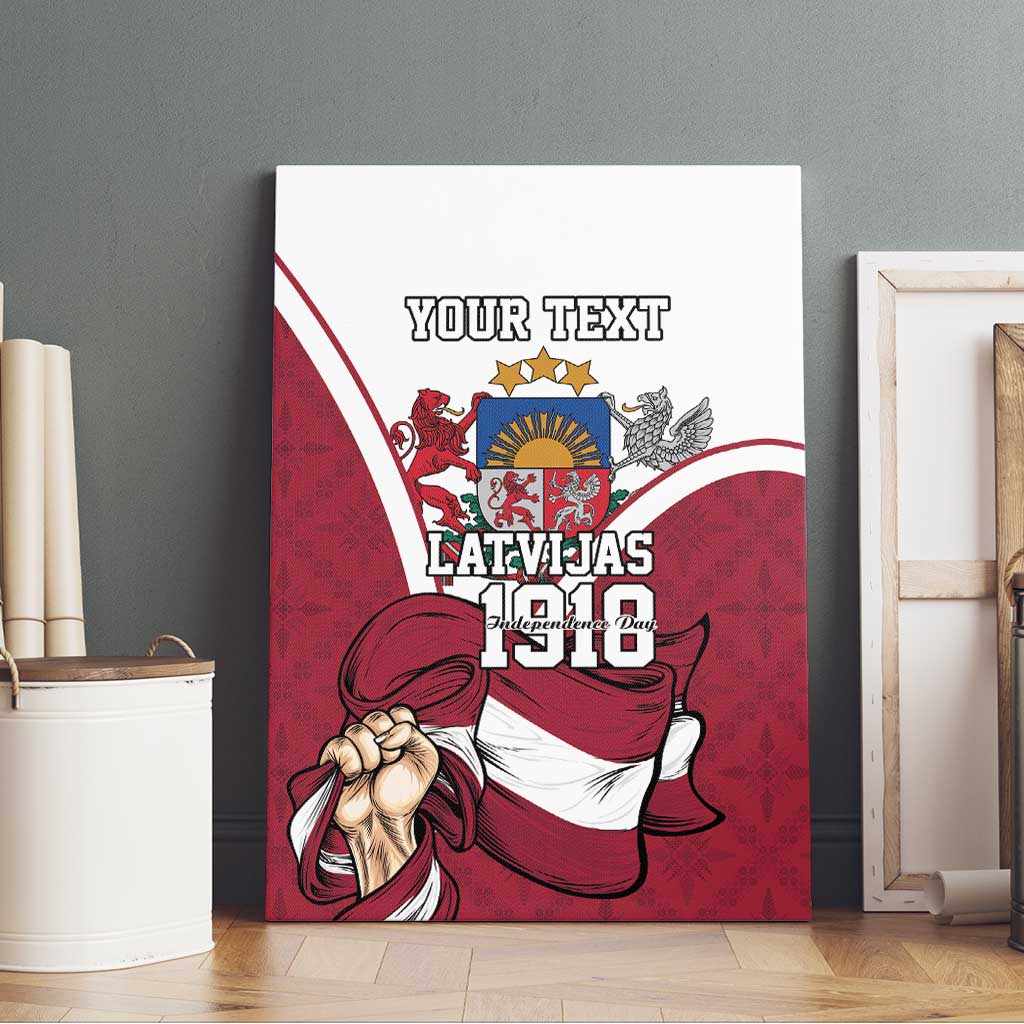 Personalized Latvia Independence Day Canvas Wall Art 18th November 1918 - Wonder Print Shop