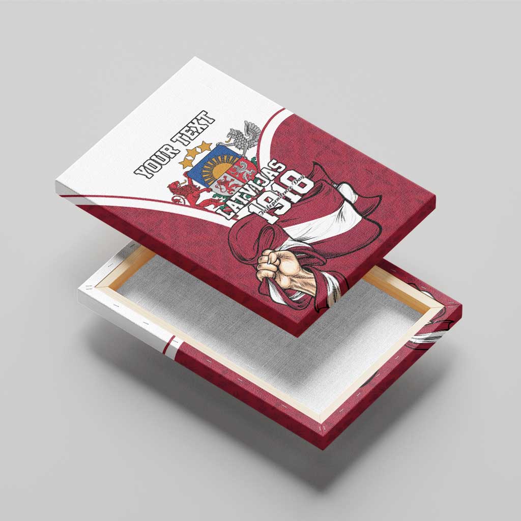 Personalized Latvia Independence Day Canvas Wall Art 18th November 1918 - Wonder Print Shop