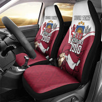 Personalized Latvia Independence Day Car Seat Cover 18th November 1918 - Wonder Print Shop