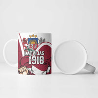 Personalized Latvia Independence Day Ceramic Mug 18th November 1918 - Wonder Print Shop