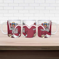 Personalized Latvia Independence Day Ceramic Mug 18th November 1918 - Wonder Print Shop