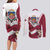 Personalized Latvia Independence Day Couples Matching Long Sleeve Bodycon Dress and Long Sleeve Button Shirt 18th November 1918 - Wonder Print Shop