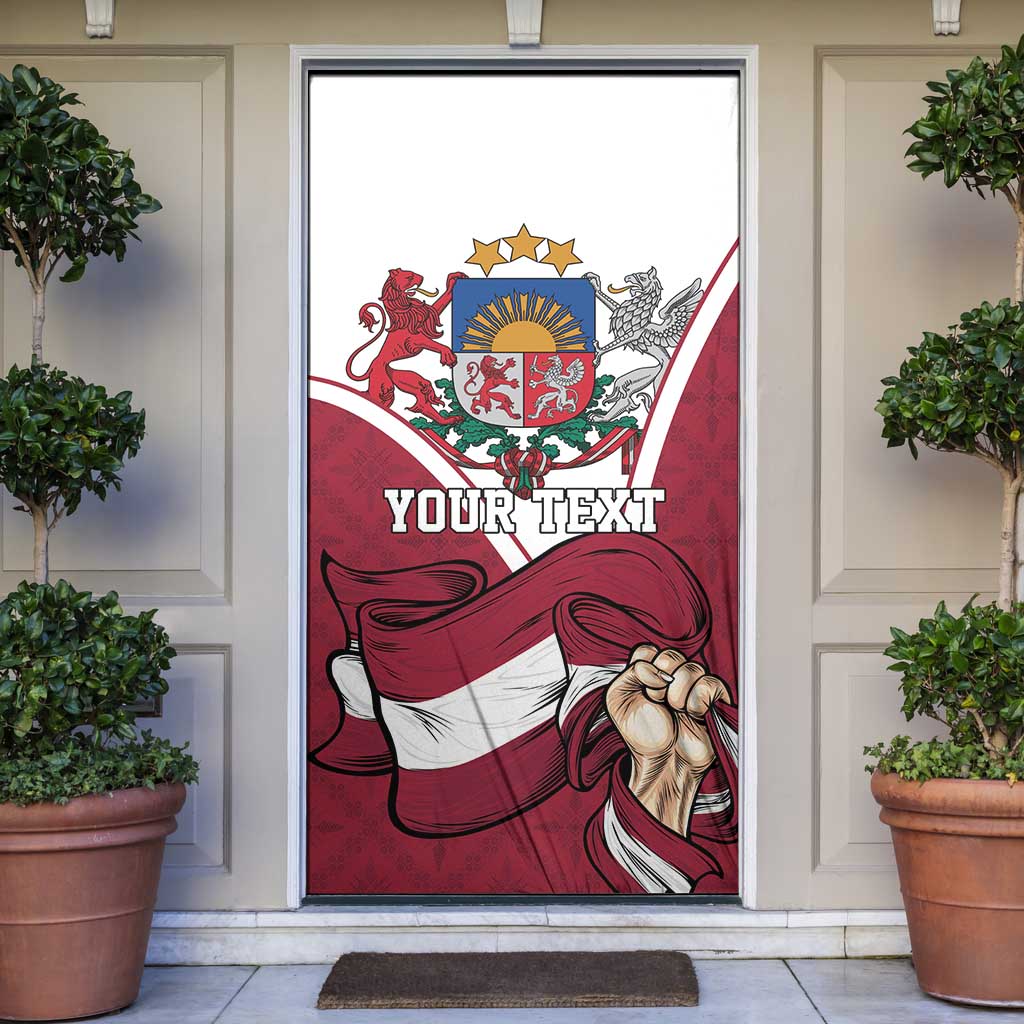 Personalized Latvia Independence Day Door Cover 18th November 1918 - Wonder Print Shop