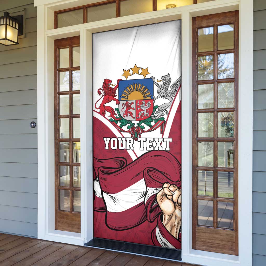 Personalized Latvia Independence Day Door Cover 18th November 1918 - Wonder Print Shop