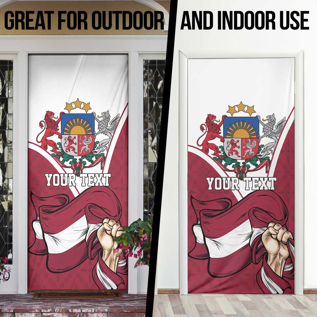 Personalized Latvia Independence Day Door Cover 18th November 1918 - Wonder Print Shop