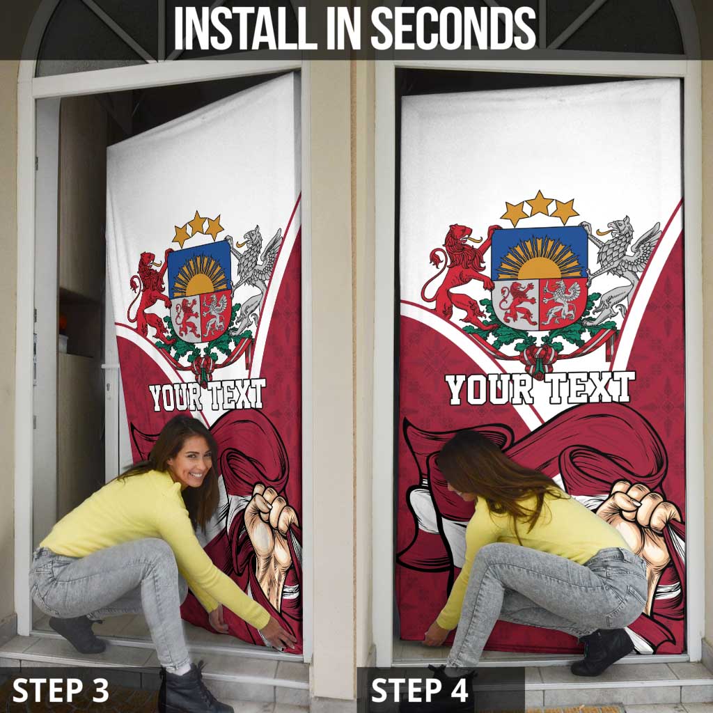 Personalized Latvia Independence Day Door Cover 18th November 1918 - Wonder Print Shop