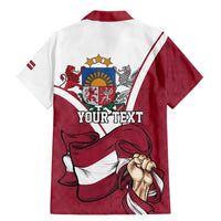 Personalized Latvia Independence Day Family Matching Mermaid Dress and Hawaiian Shirt 18th November 1918 - Wonder Print Shop