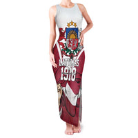 Personalized Latvia Independence Day Family Matching Tank Maxi Dress and Hawaiian Shirt 18th November 1918 - Wonder Print Shop