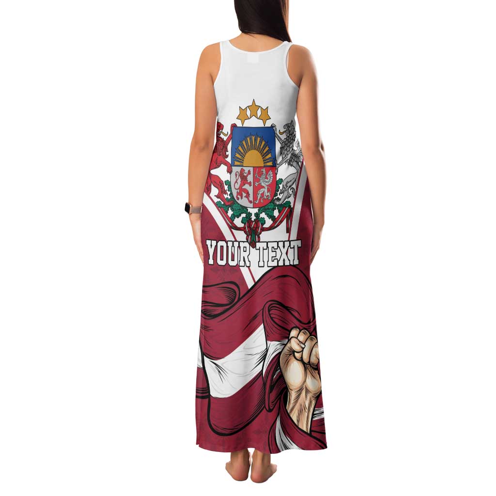 Personalized Latvia Independence Day Family Matching Tank Maxi Dress and Hawaiian Shirt 18th November 1918 - Wonder Print Shop