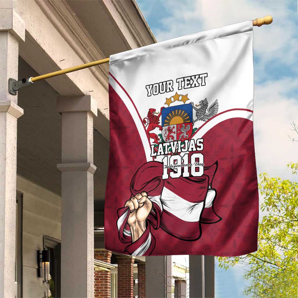 Personalized Latvia Independence Day Garden Flag 18th November 1918 - Wonder Print Shop