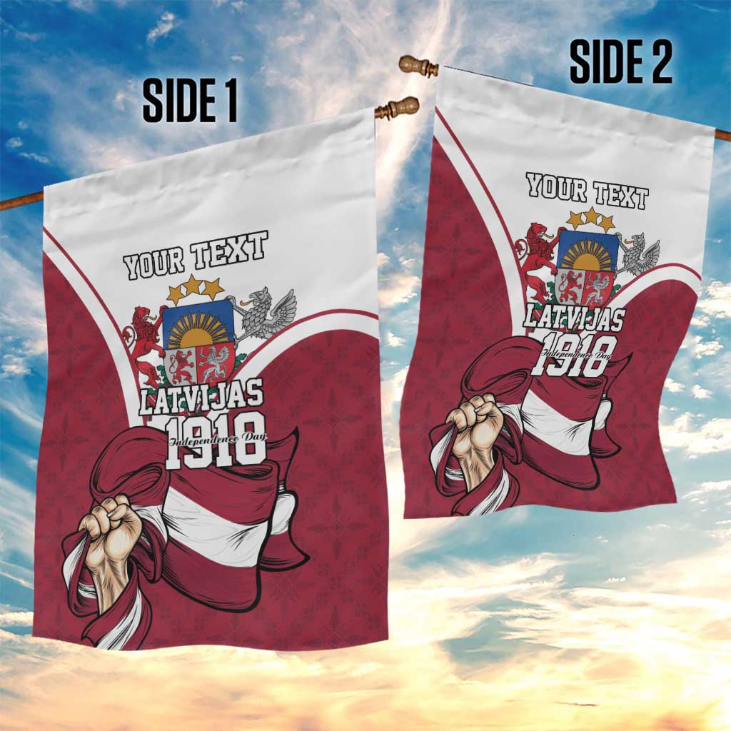 Personalized Latvia Independence Day Garden Flag 18th November 1918 - Wonder Print Shop