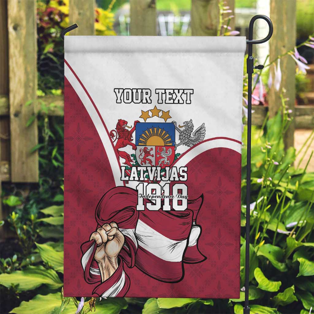 Personalized Latvia Independence Day Garden Flag 18th November 1918 - Wonder Print Shop