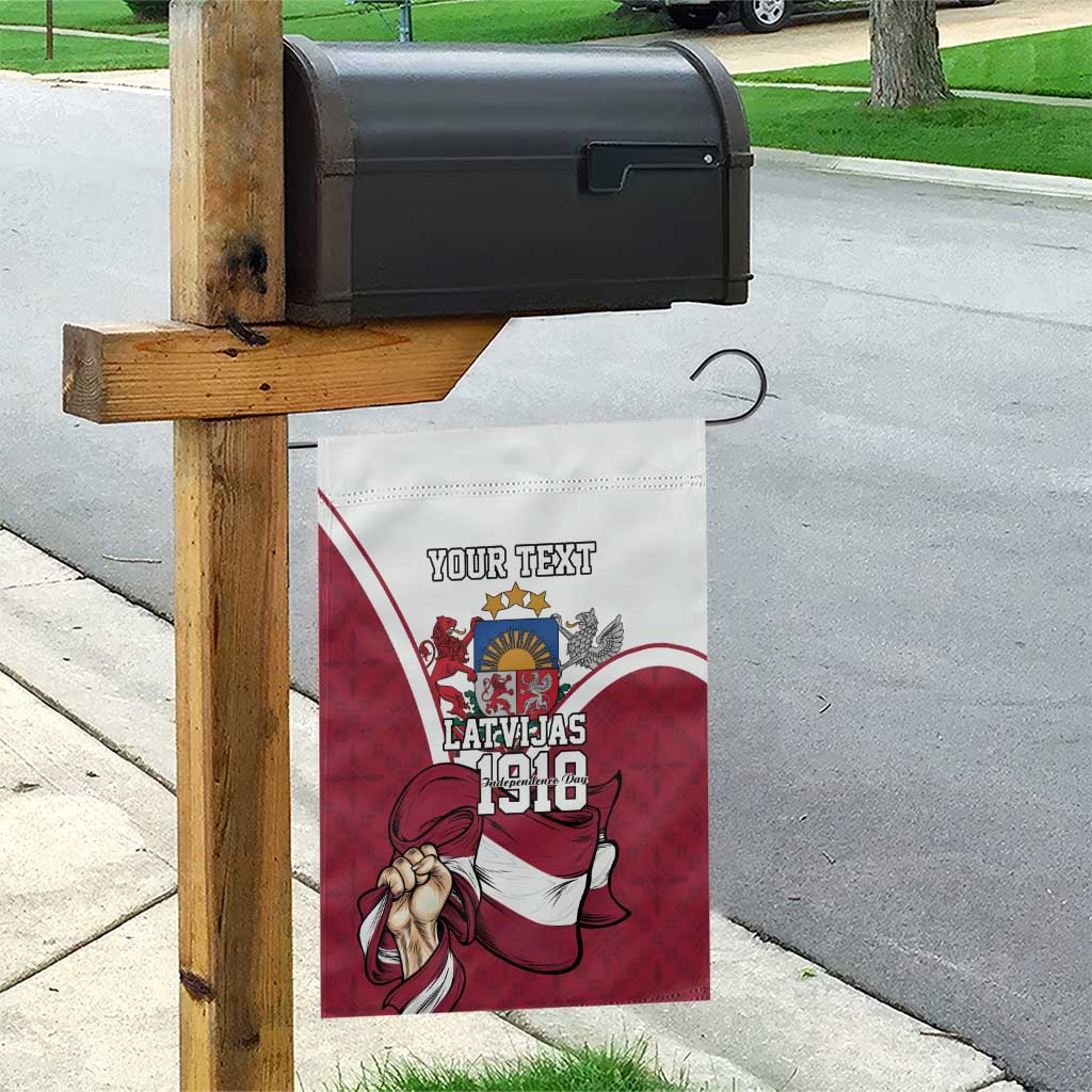 Personalized Latvia Independence Day Garden Flag 18th November 1918 - Wonder Print Shop