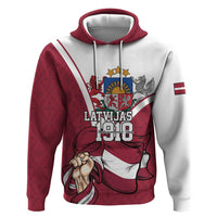 Personalized Latvia Independence Day Hoodie 18th November 1918 - Wonder Print Shop