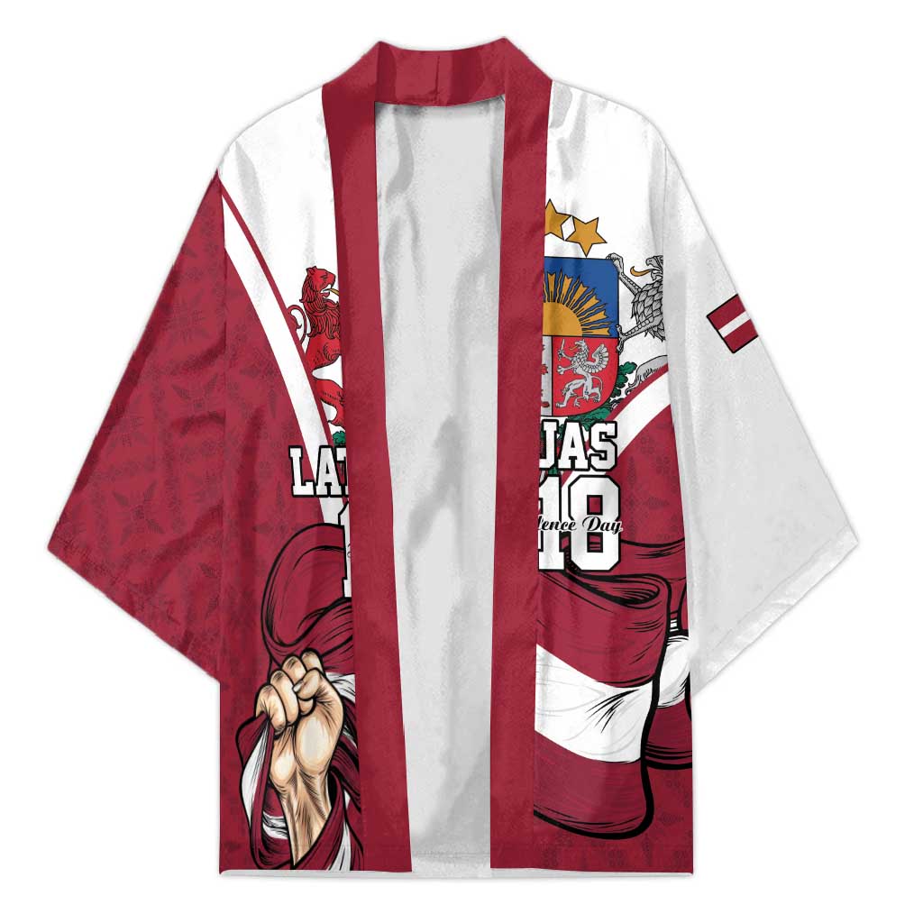 Personalized Latvia Independence Day Kimono 18th November 1918 - Wonder Print Shop