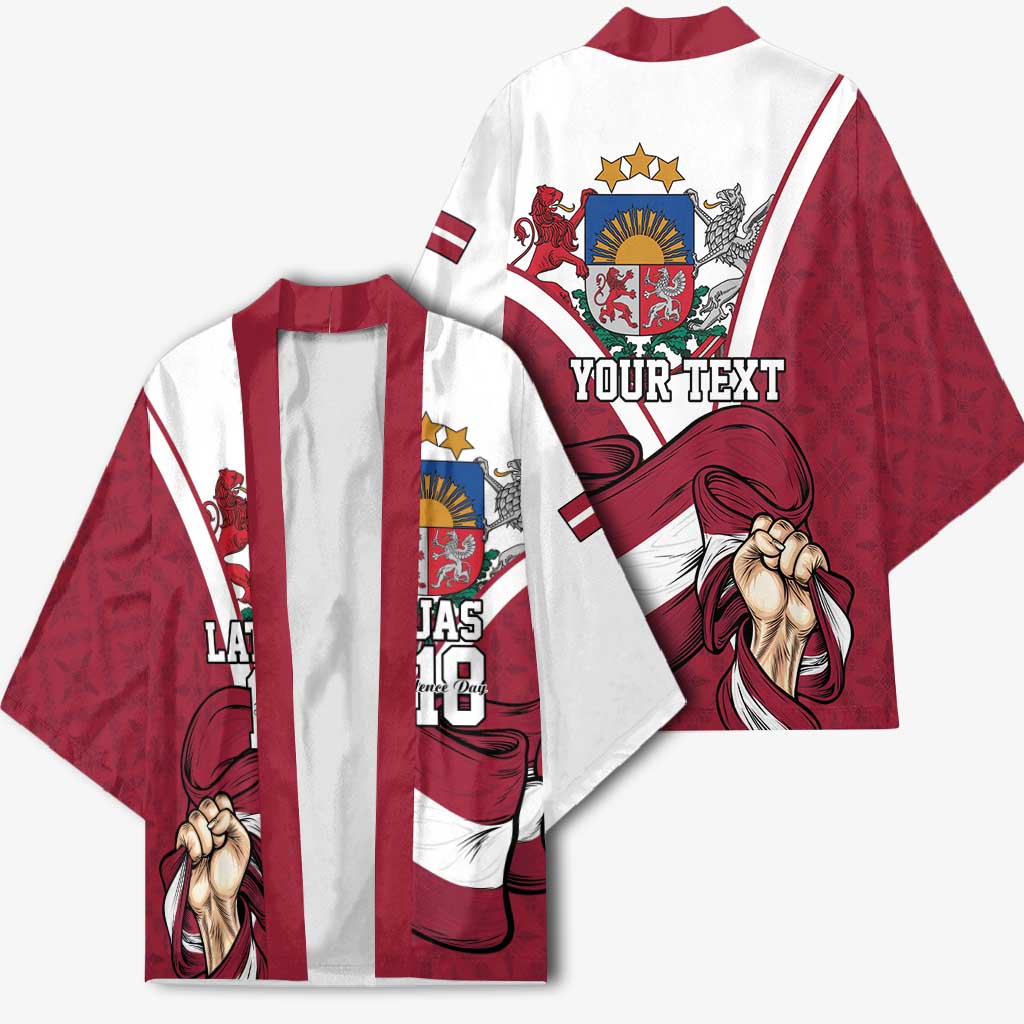 Personalized Latvia Independence Day Kimono 18th November 1918 - Wonder Print Shop