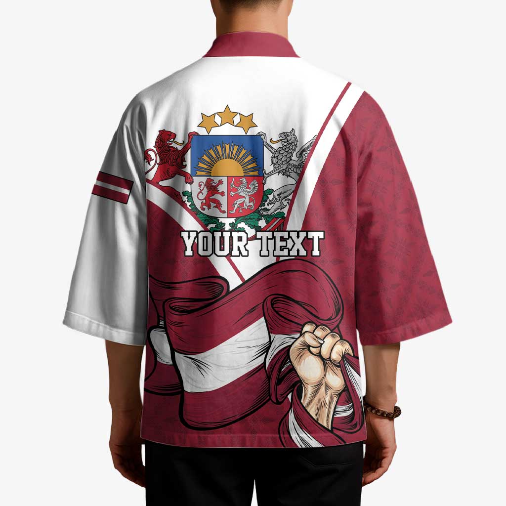 Personalized Latvia Independence Day Kimono 18th November 1918 - Wonder Print Shop