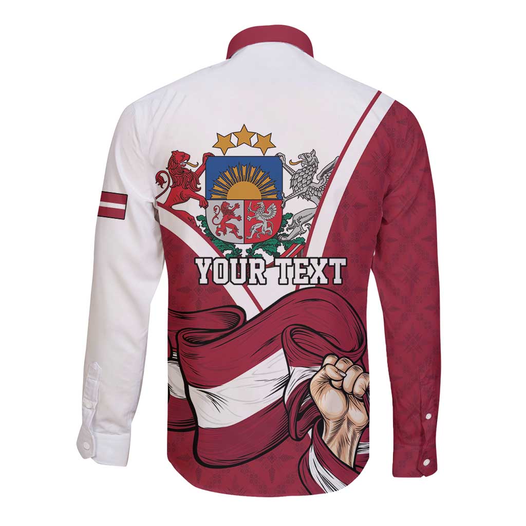Personalized Latvia Independence Day Long Sleeve Button Shirt 18th November 1918 - Wonder Print Shop